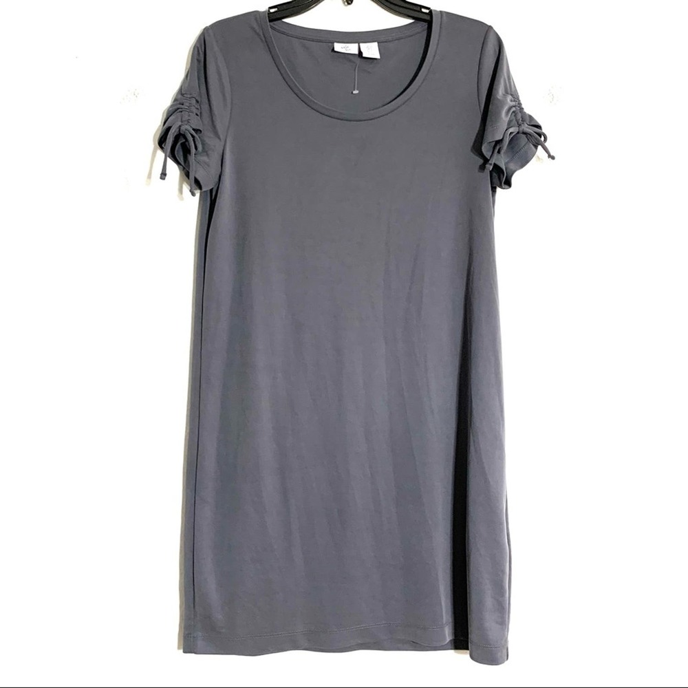 Avec Toi Shirt Dress in grey loose oversized strechy lightweight NWOT size S , M